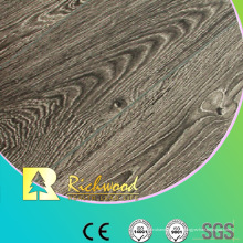 12.3mm E0 HDF a gravé le plancher en stratifié tressé cannelé par V de chêne